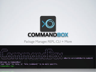 Package Manager, REPL, CLI + More
 