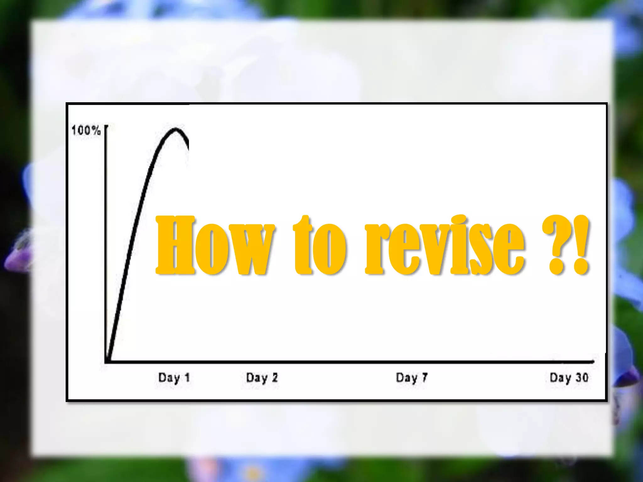 How to revise ?!
 