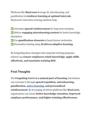 Forget Less, Learn More_ Strategies to Combat the Ebbinghaus Forgetting ...