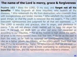 Forget Not All His Benefits PPT