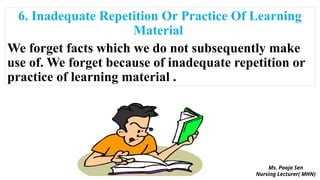 Forgetting Practice FORGETTING ITS TYPES & CAUSES .pptx