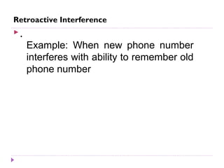 Retroactivity Examples Forgetting and Remembering | PPT