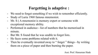Hade Problem Presentation on Forgetting by Hanuman Hade.pdf