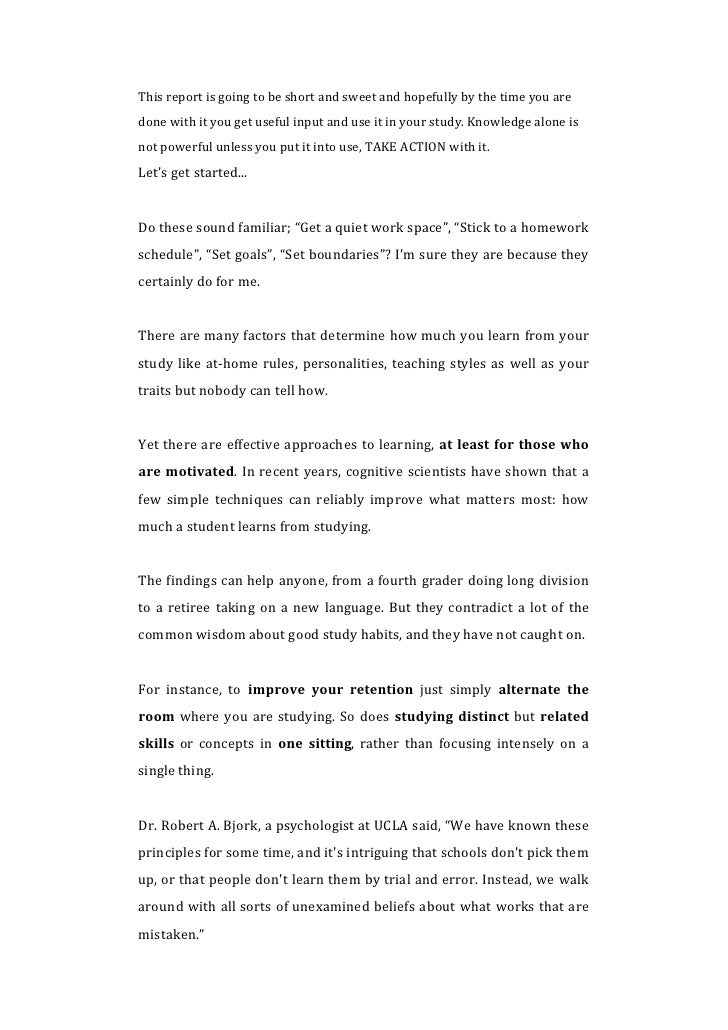 Benefits of studying in different places image