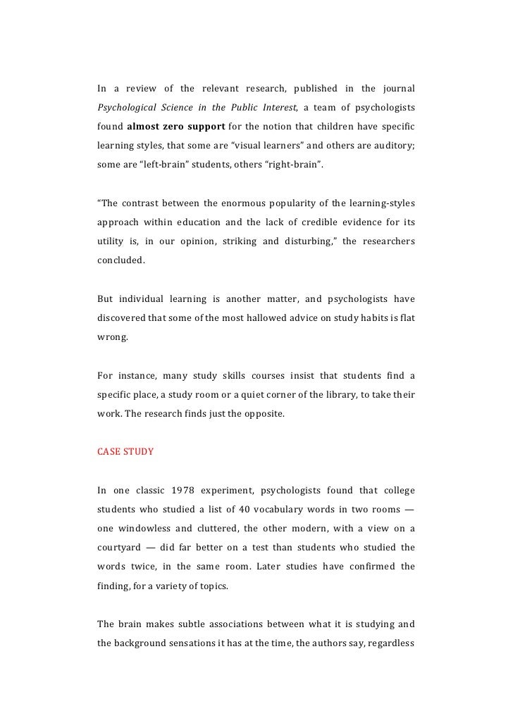 Forget what you know about good study habits essay image