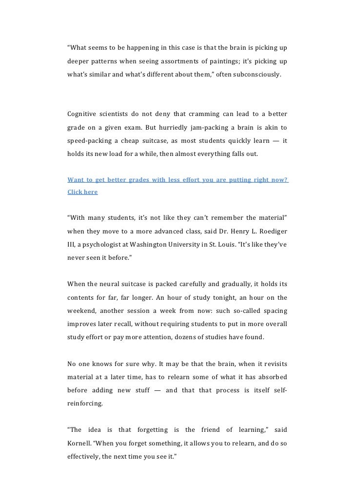 Forget what you know about good study habits quizlet picture