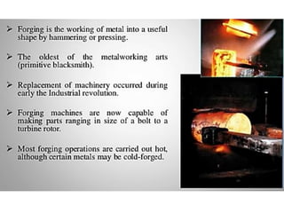 Forging document for mechanical engineering students | PDF