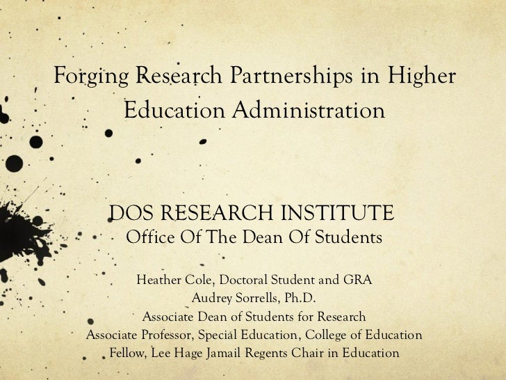 Doctoral thesis educational administration