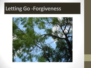 Letting Go -Forgiveness
 