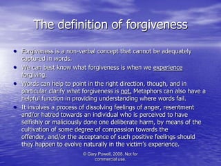 Understanding Forgive Forgiveness | PPT