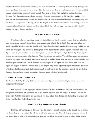 Forgiveness Statement Script Forgiveness | DOCX