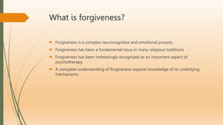 The Role of Forgiveness in Long-Term Relationships - Psychological Impact of Forgiveness