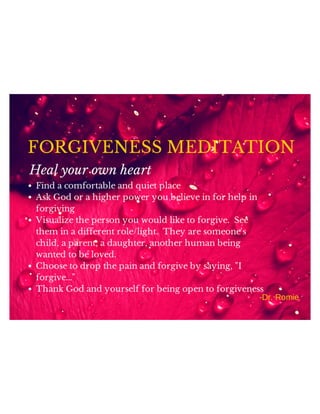 Forgiveness meditation  