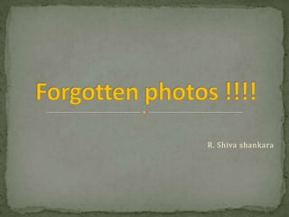 R. Shiva shankara Forgotten photos !!!! 