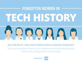 JUST HOW BIG OF A ROLE HAVE WOMEN PLAYED IN SHAPING TECHNOLOGY?
You may be surprised. Check out the impressive accomplishm...