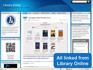 All linked from
Library Online
             45
 