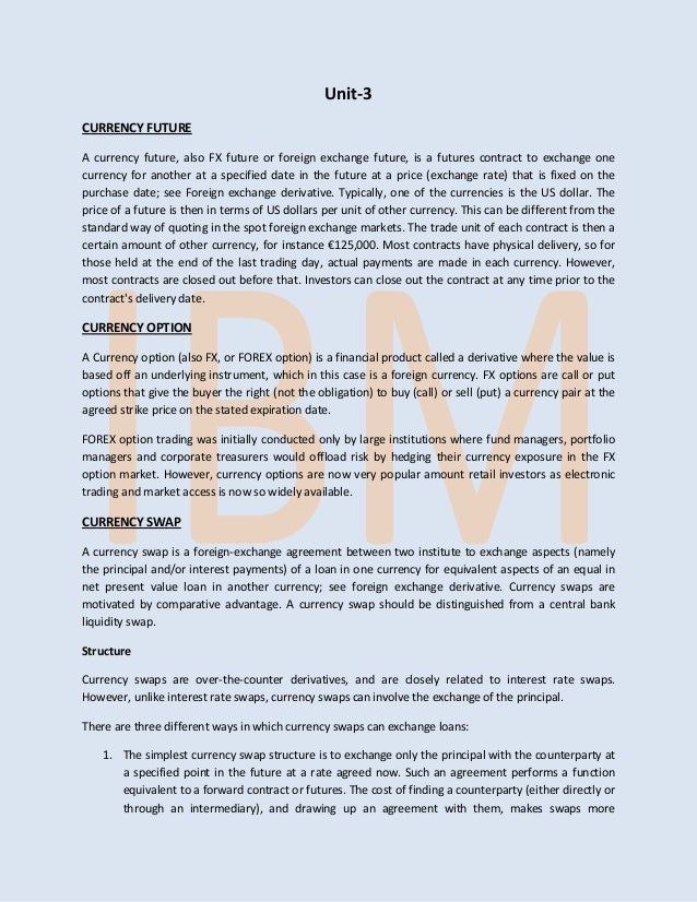 Foreign exchange notes