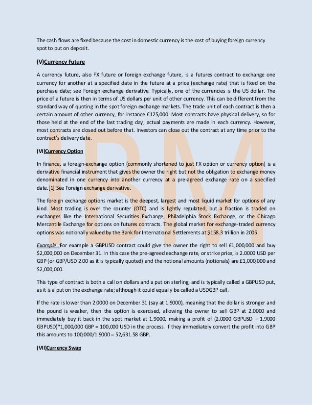 Foreign exchange notes