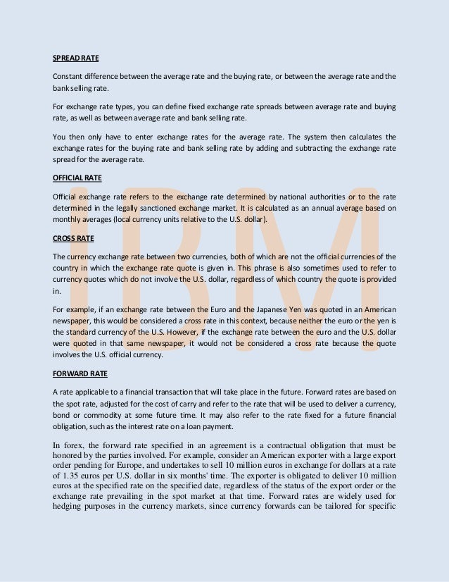 Foreign exchange notes