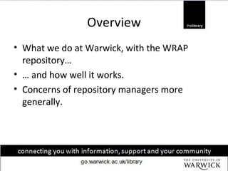 Repositories and Alerting Services - JournalTOCs Workshop Slide 2