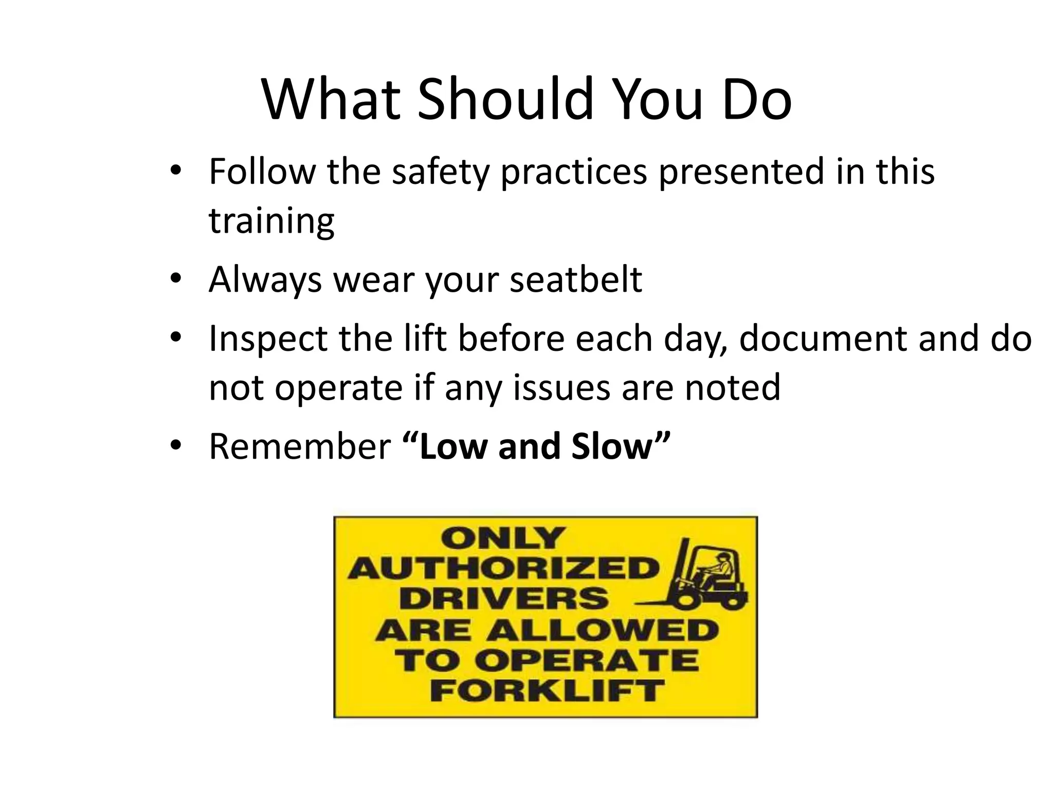 FORKLIFT OPERATOR SAFETY TRAINING I Gaurav Singh Rajput | PPT