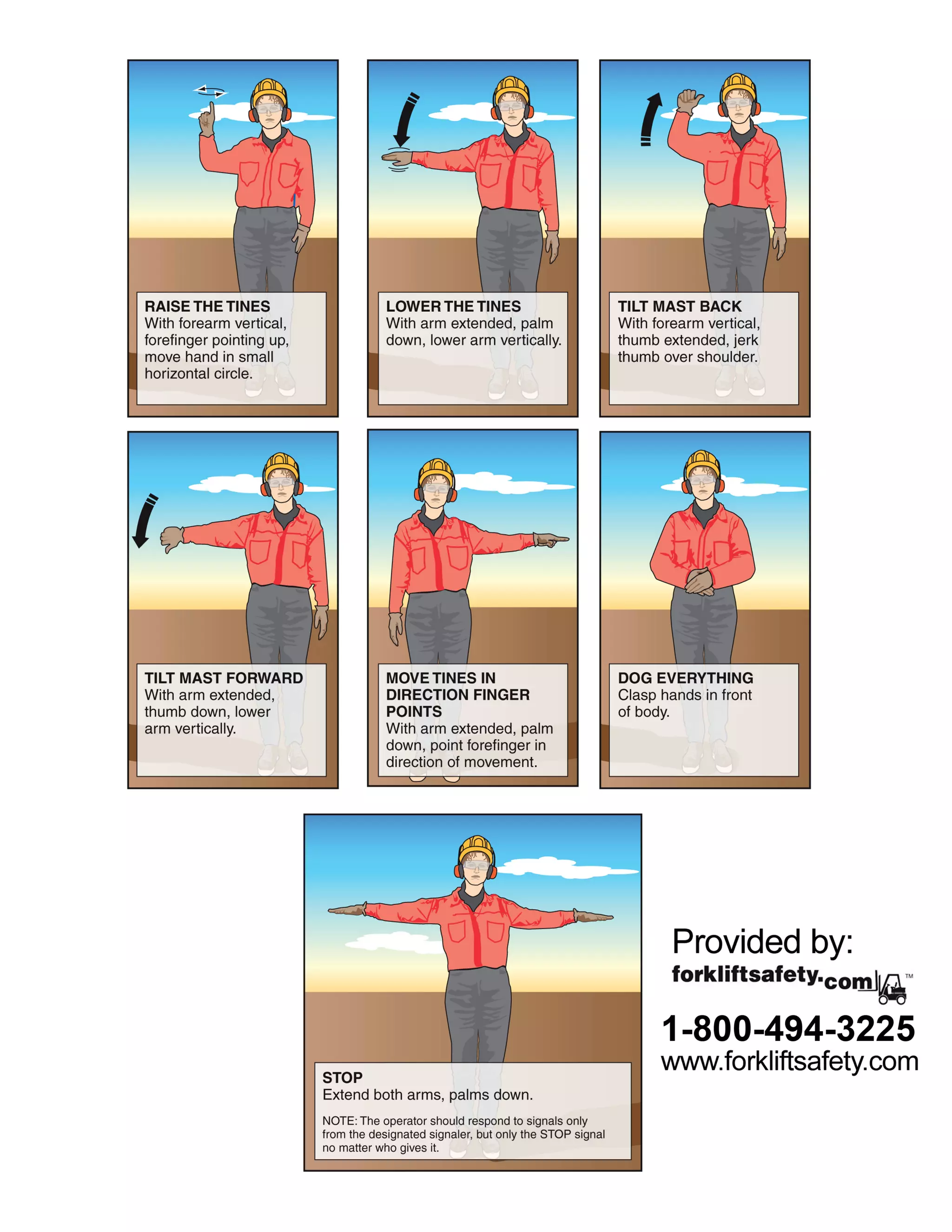 Forklift hand signal PDF