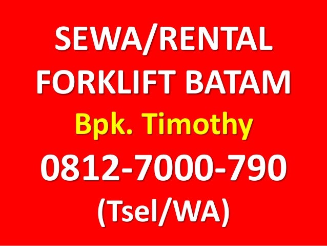 0812 7000 790 Tsel Jual Forklift Bekas 1 Ton Batam 0812 7000 790 Tsel Jual Forklift Bekas 1 Ton Batam