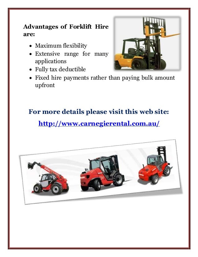Forklift hire melbourne