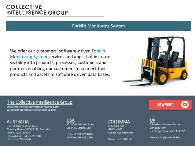 Forklift Monitoring System The Collective Intelligence Group
