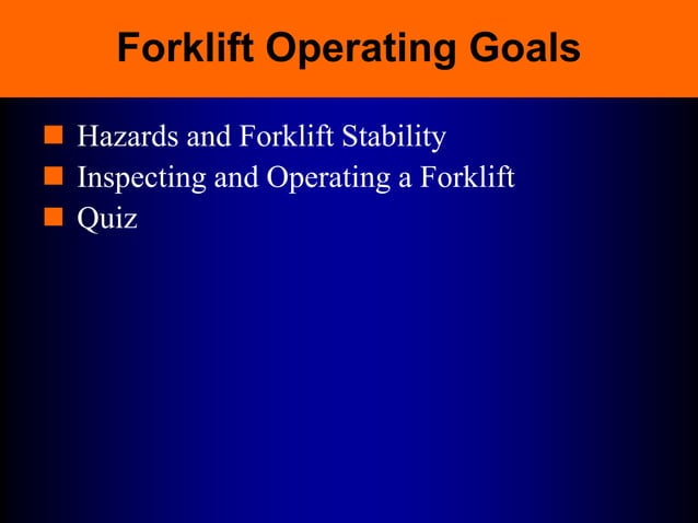 Forklift_Operator Training.ppt | Rail Travel | Travel Type