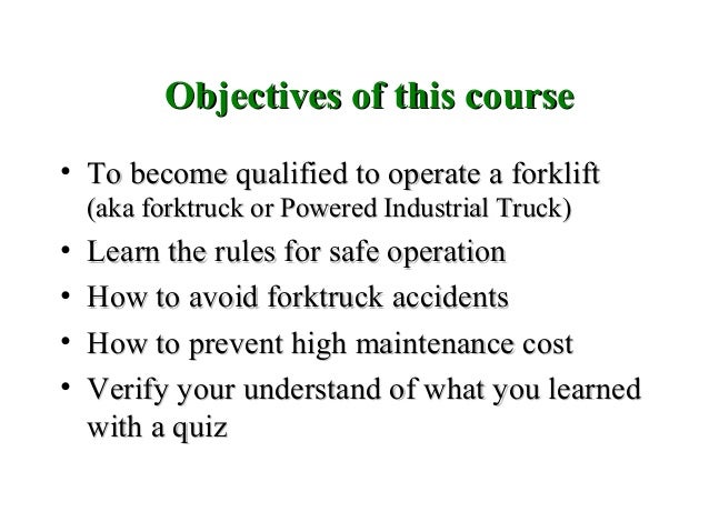 Forklift Operator Qualification Program Training By Reagan Equipment