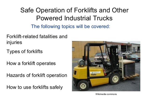 fork lift operations
