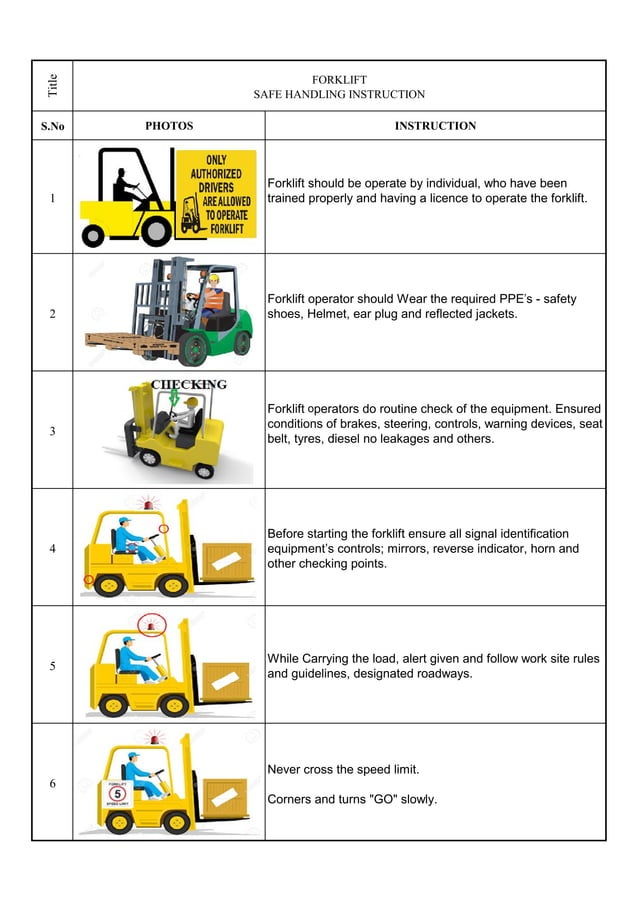 Forklift safety PDF