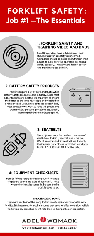 Forklift Safety Essentials [Infographic]