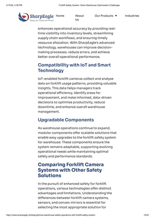 Forklift Safety System One Solution to Multiple Warehouse Optimisation ...