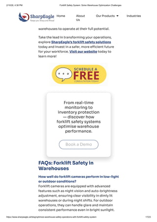 Forklift Safety System One Solution to Multiple Warehouse Optimisation ...