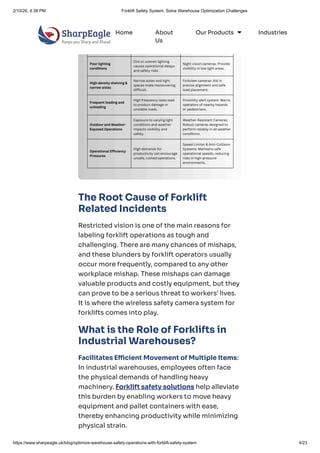 Forklift Safety System One Solution to Multiple Warehouse Optimisation ...