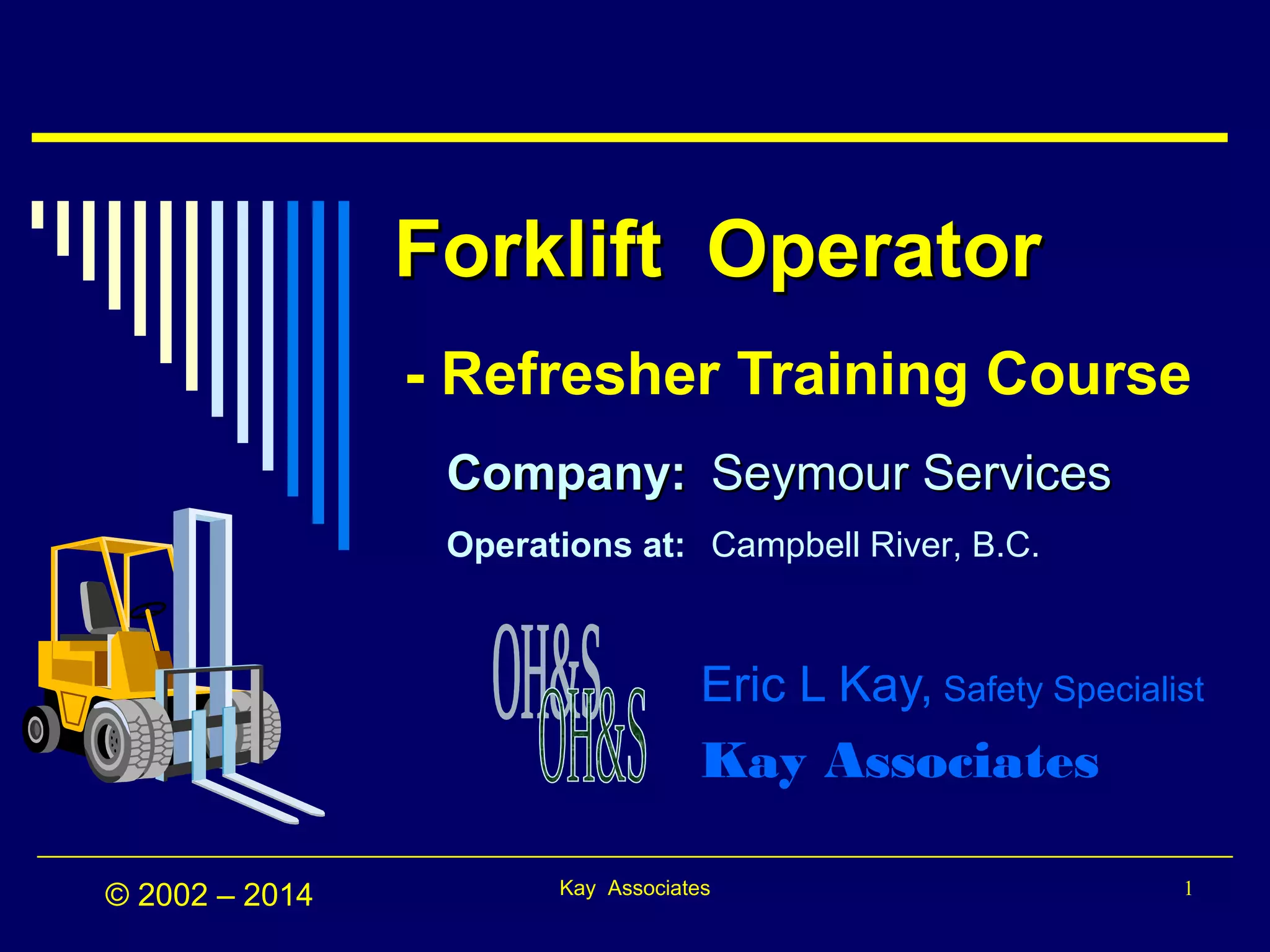Forklift training - refresher course | PPT