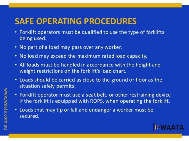 Forklift Training And Workplace Safety Guide