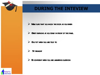 10 Interview Questions and how to answer them - for students