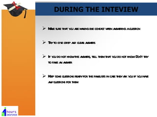 10 Interview Questions and how to answer them - for students