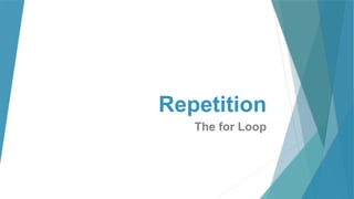 For loop presentation for BS computer science.pptx