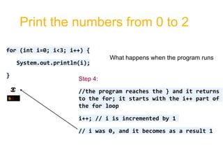 For loop java 2 | PPT