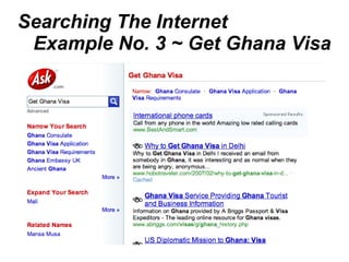 Searching The Internet Example No. 3 ~ Get Ghana Visa 