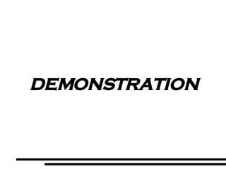 DEMONSTRATION 