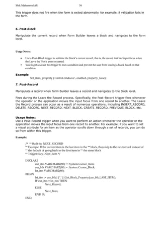 Oracle Form material | PDF