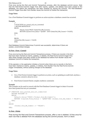Oracle Form material | PDF