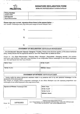 Form signature-declaration