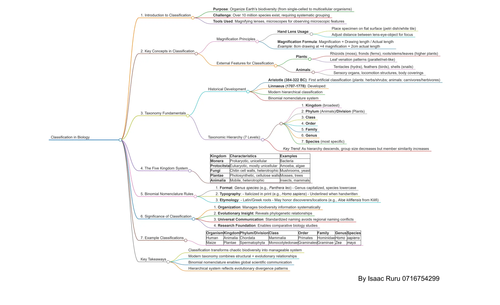 FORM 1 BIOLOGY MIND MAPS and their schemes | PDF
