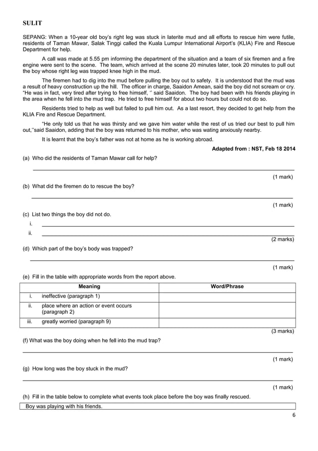 Form 1 english examination paper | DOC | Nutrition | Healthy Living